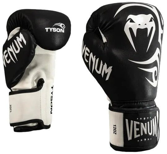 Venum Mike Tyson Replica Boxing Gloves - Deep Black/Optical White
