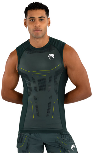 Venum Technical 3.0 Sleeveless Rashguard - Forest Green