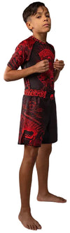 Venum Wolf Atak Kids Fightshorts - Black/Red