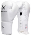 Hit N Move Horse Hair Boxing Gloves SUVARI Lace Up - White
