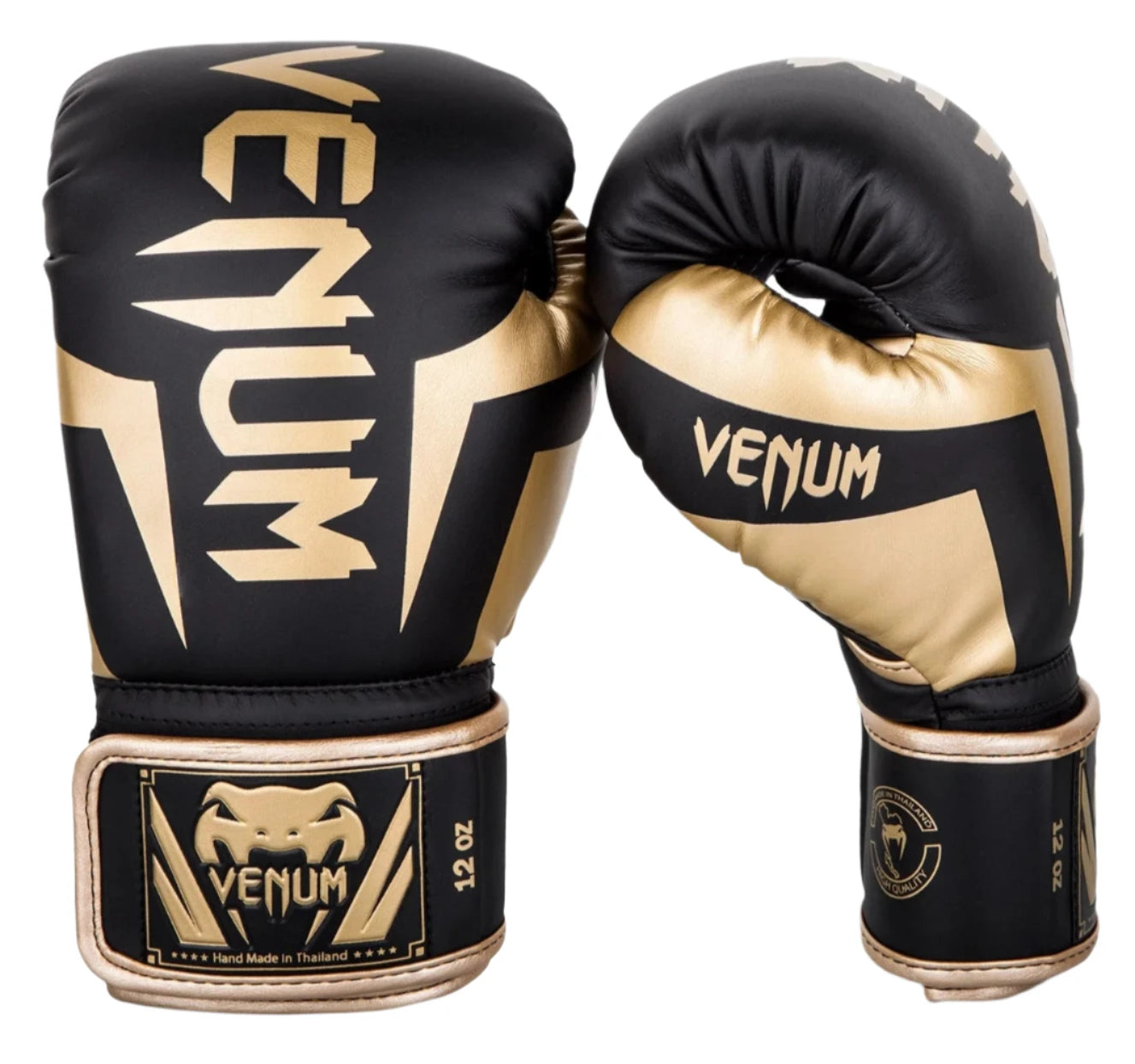 Venum Elite Boxing Gloves - Black/Gold