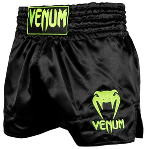 Venum Classic Muay Thai Short - Black/Neo Yellow