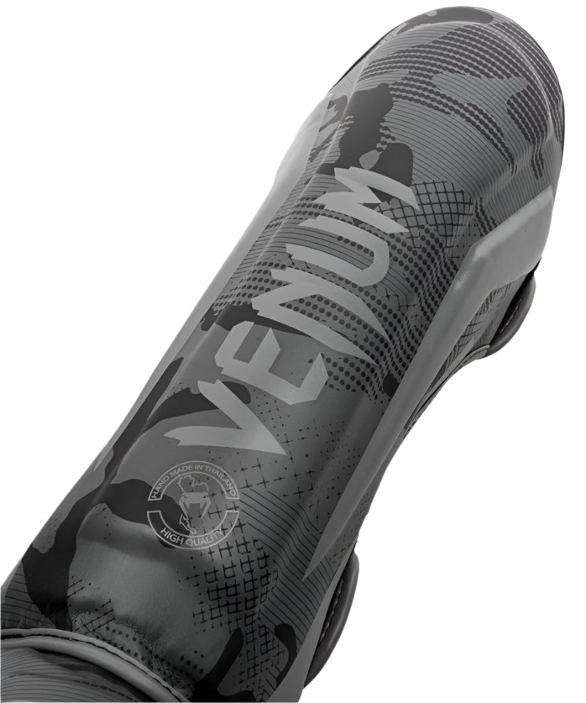 Venum Elite Shin Guards - Black/Dark Camo