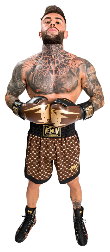 Venum Monogram Boxing Short - Black/Brown