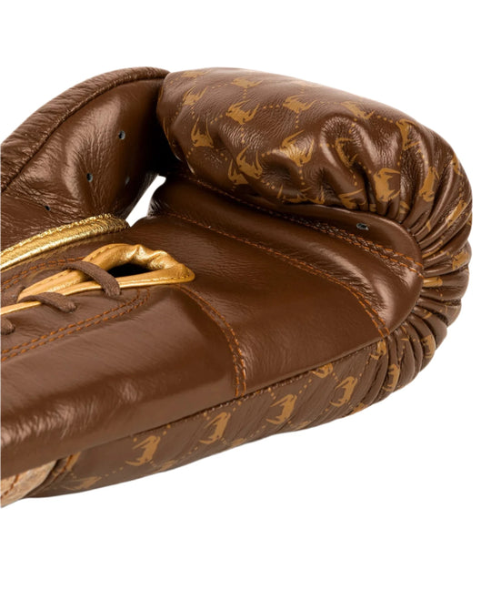 Venum Coco Monogram Pro Lace Up Boxing Gloves - Grizzly Brown