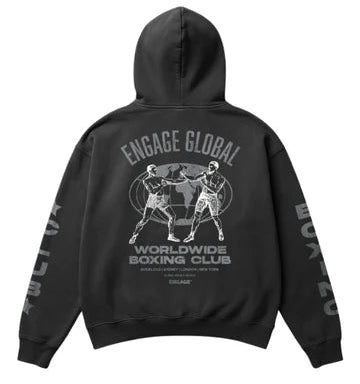 Engage Boxing Club Hoodie - Faded Black