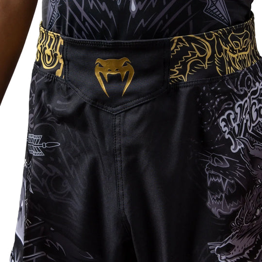 Venum Wolf Atak Kids Fightshorts - Black/Grey