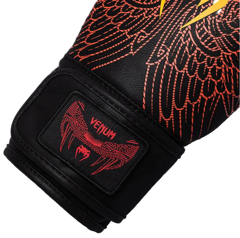 Venum Quetzal Fury Boxing Gloves - Black/Fury Red/ Tangerine