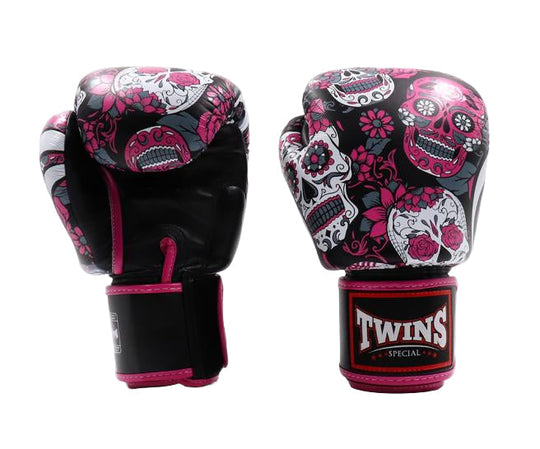 Twins Special Skull Boxing Gloves - Pink