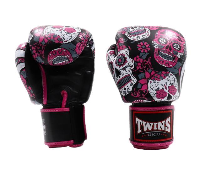 Twins Special Skull Boxing Gloves - Pink