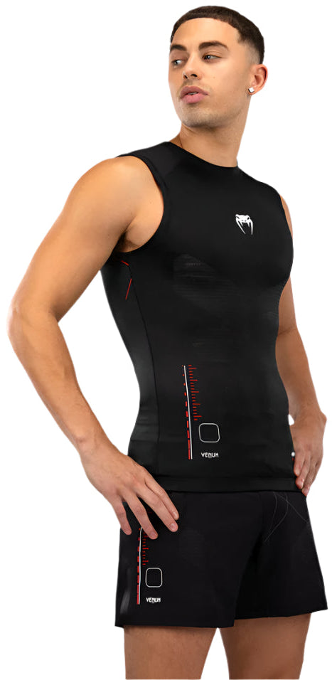 Venum Tactical XT Men's Long Sleeve Rashguard - Black/Fire Red