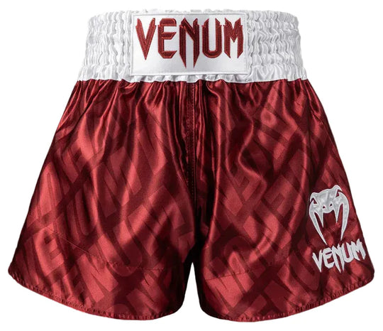 Venum x Contender XT Muay Thai Shorts – Cherry Red/White