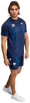 Venum X Top Rank Original Men's Dry Tech Shirt - Navy Blue