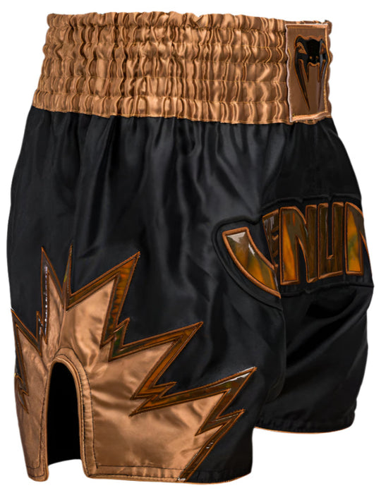 Venum Inferno Muay Thai Shorts - Black/Bronze