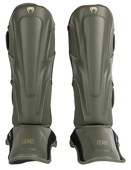 Venum Impact Evo Shin Guards - Military Green