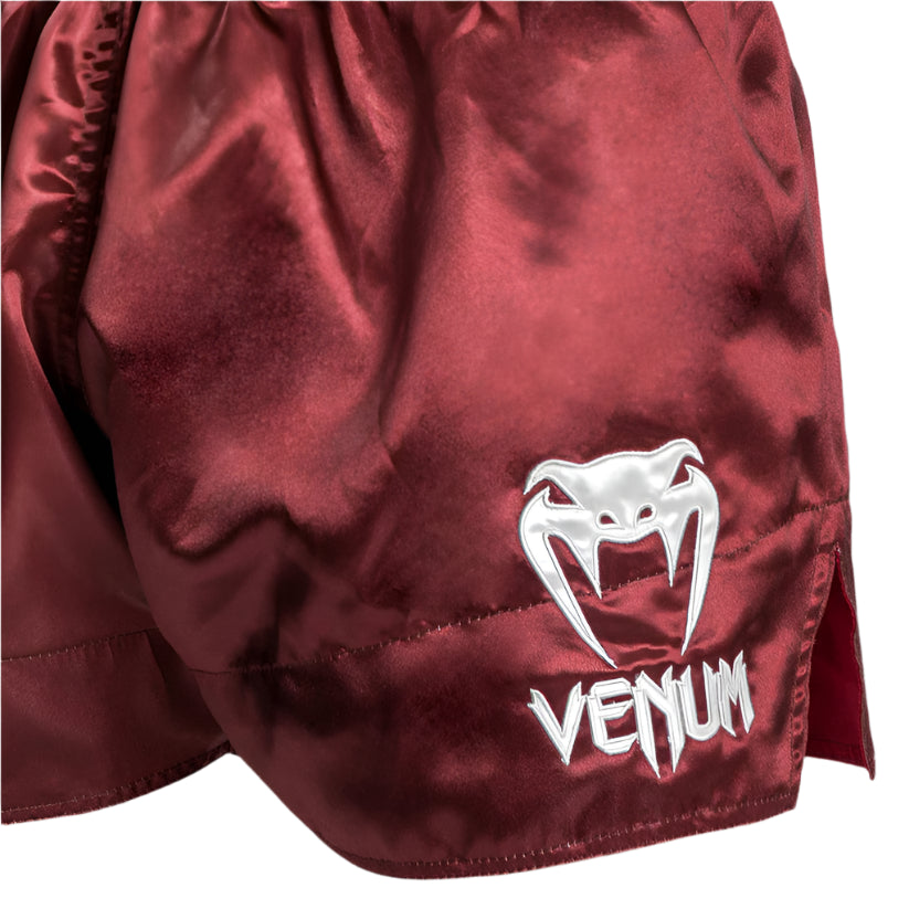 Venum Classic Muay Thai Short - Burgundy/Gold/White