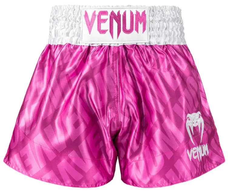 Venum x Contender XT Muay Thai Shorts - Candy Pink/ White