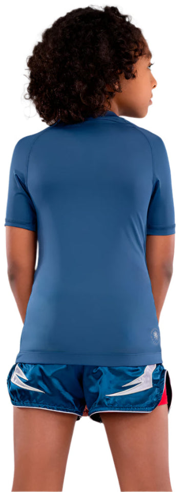 Venum Contender Kids Rashguards Short Sleeves - Royal Blue