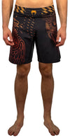 Venum Quetzal Fury Fightshorts - Black/Fury Red/ Tangerine