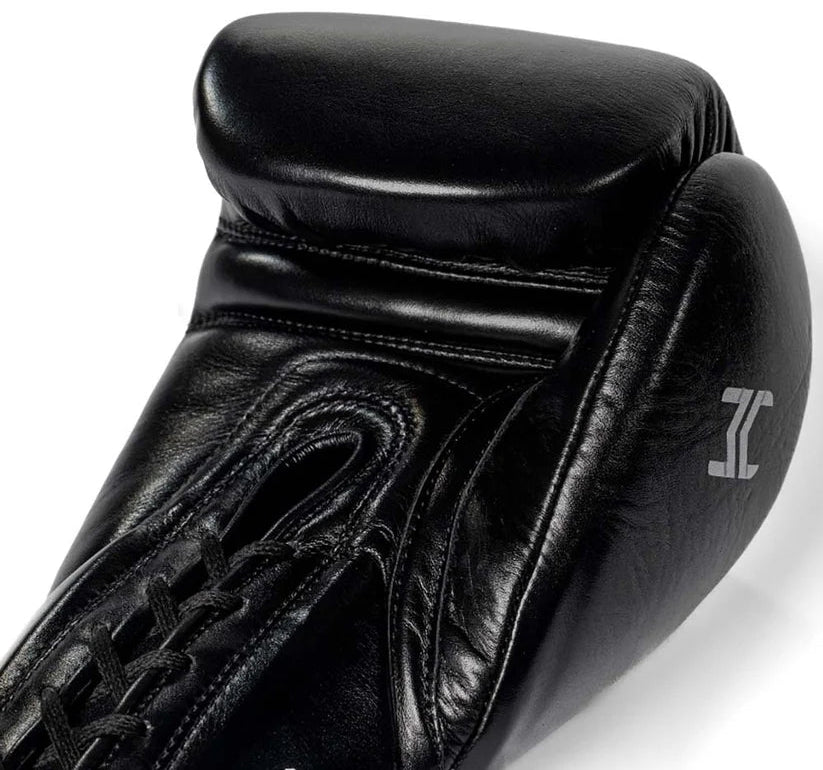 Hit N Move Horse Hair Suvari Boxing Gloves - Lace Up - Black