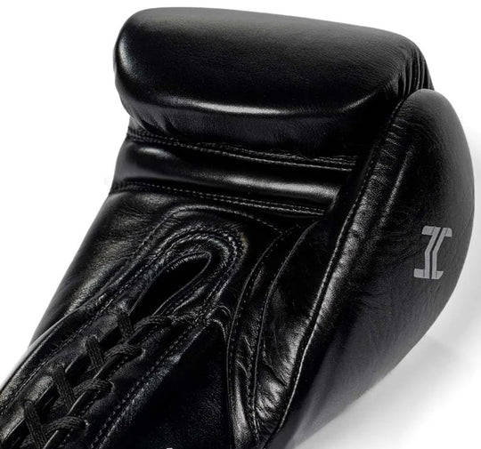Hit N Move Horse Hair Suvari Boxing Gloves - Lace Up - Black