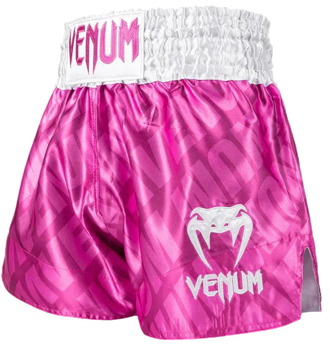 Venum x Contender XT Muay Thai Shorts - Candy Pink/ White