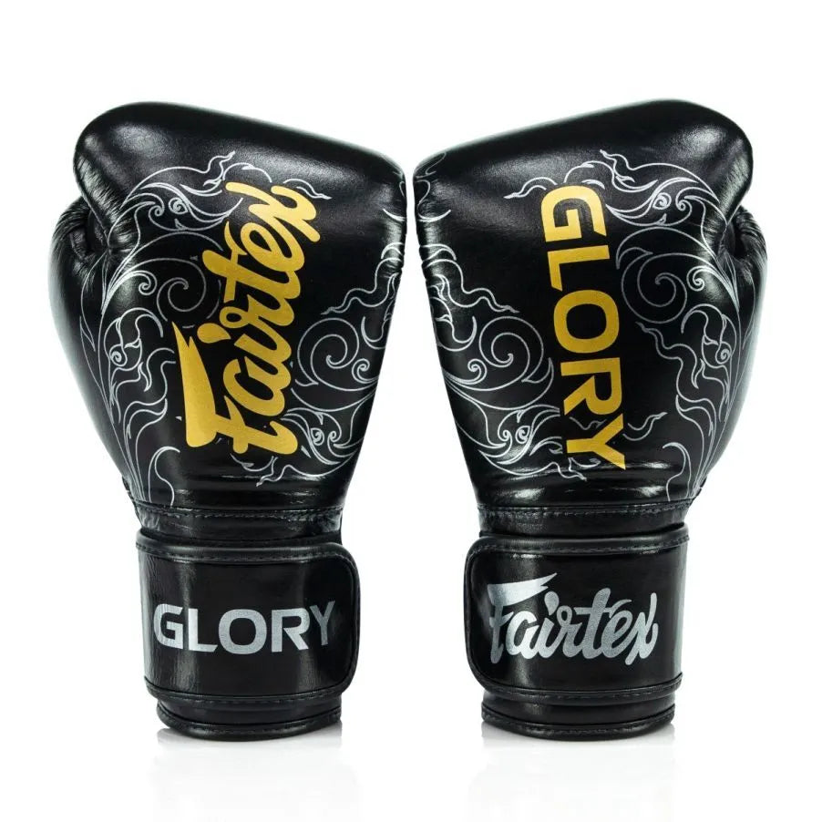 Fairtex Glory 3 Boxing Gloves - Black/Silver