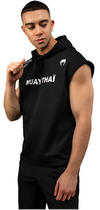 Venum VT Muay Thai Sleeveless Hoodie - Black/White