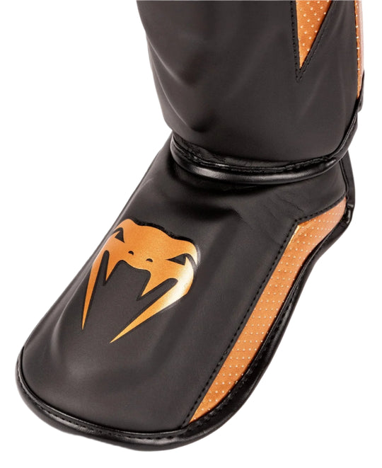 Venum Elite Evo Shinguards - Black/Bronze