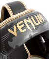 Venum Elite Boxing Headgear - Dark Camo/Gold
