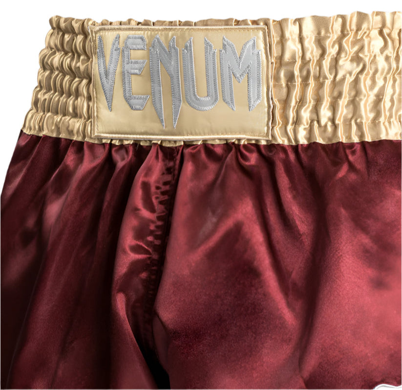 Venum Classic Muay Thai Short - Burgundy/Gold/White