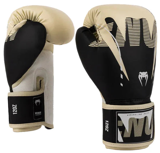Venum Adrenaline Boxing Gloves - Black/ Ivory