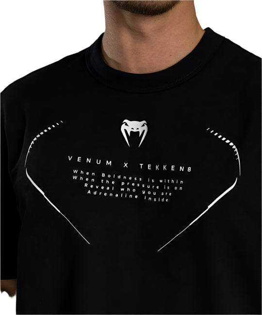 Venum X TEKKEN 8 - Jin Kazama T-Shirt - Black/Black/White