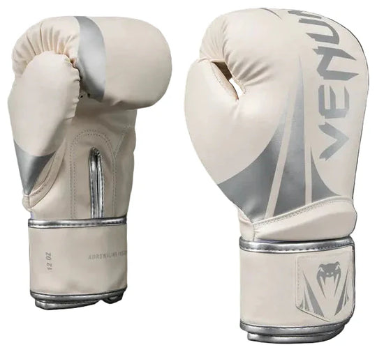 Venum Challenger 2.5 Boxing Gloves – White/Silver