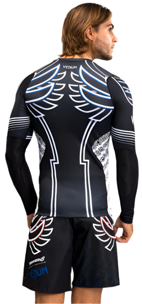 Venum X TEKKEN 8 - Jin Kazama Rashguard - Blue/Black/White