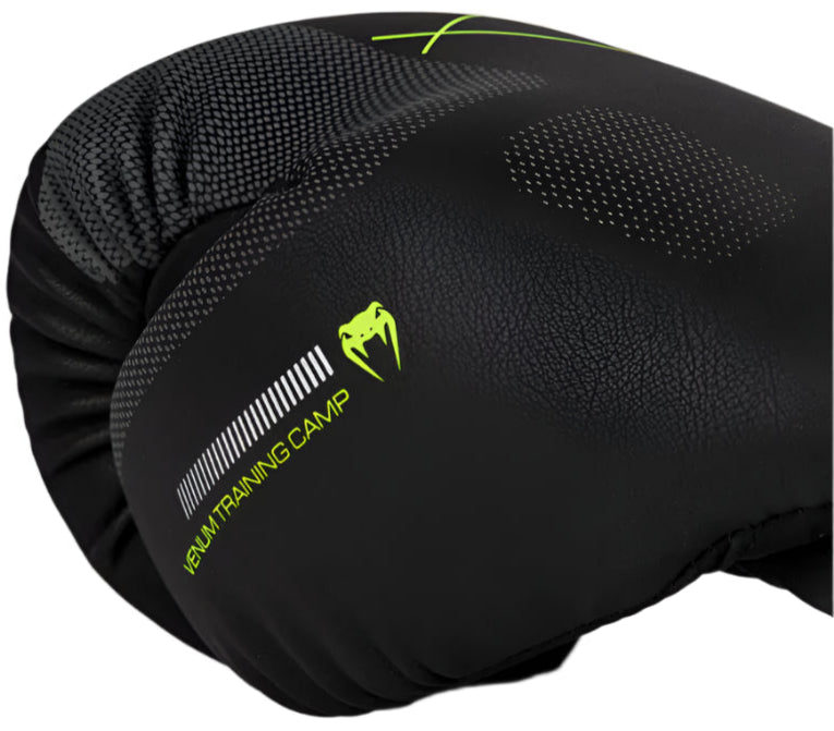 Venum Training Camp 4.0 Boxing Gloves - Black/Neon Green