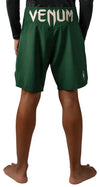 Venum Attack Kids Fightshorts - Forest Green/ Off White