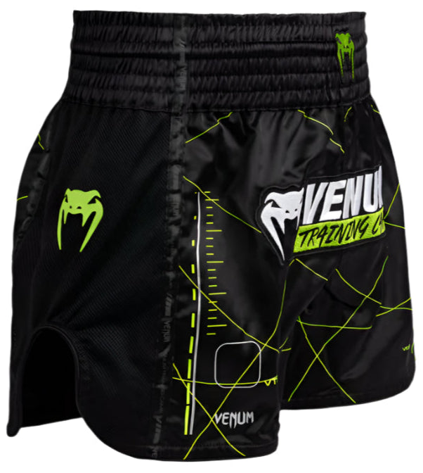 Venum Training Camp 4.0 Muay Thai Short - Black/Neon Green