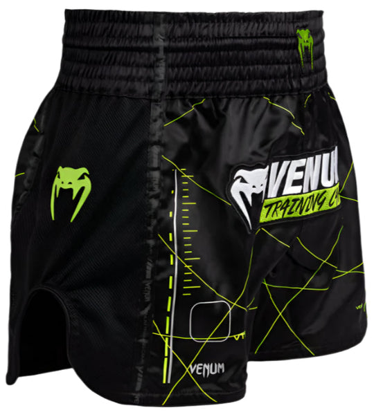 Venum Training Camp 4.0 Muay Thai Short - Black/Neon Green