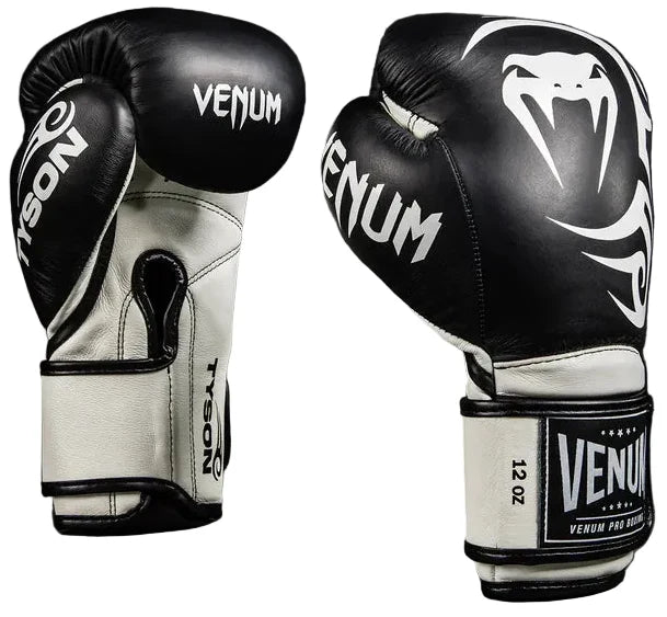 Venum Giant 2.0 Mike Tyson Pro Boxing Gloves - Deep Black/Optical White