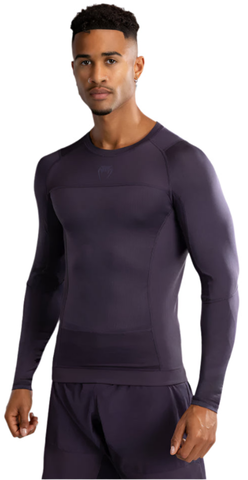Venum G-Fit Air Men's Long Sleeve Rashguard - Deep Purple