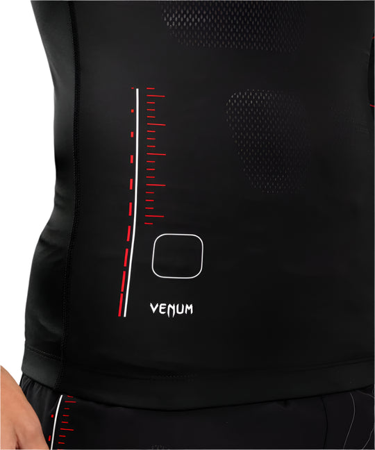 Venum Tactical XT Men's Long Sleeve Rashguard - Black/Fire Red