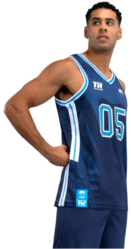 Venum X Top Rank Original Men's Basketball Jersey - Navy Blue