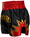 Venum Inferno Muay Thai Shorts - Black/Gold/Red