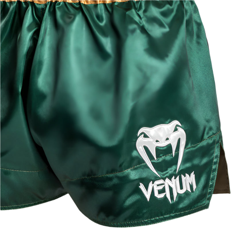 Venum Classic Muay Thai Short - Green/Gold/White
