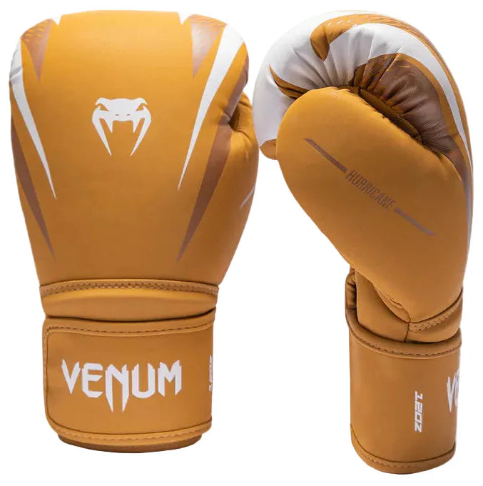 Venum Hurricane Boxing Gloves - Havana/ White