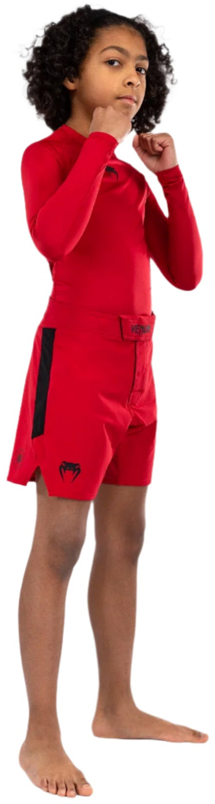 Venum Light Kids Fight Shorts - Cherry Red