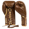 Venum Coco Monogram Pro Lace Up Boxing Gloves - Grizzly Brown