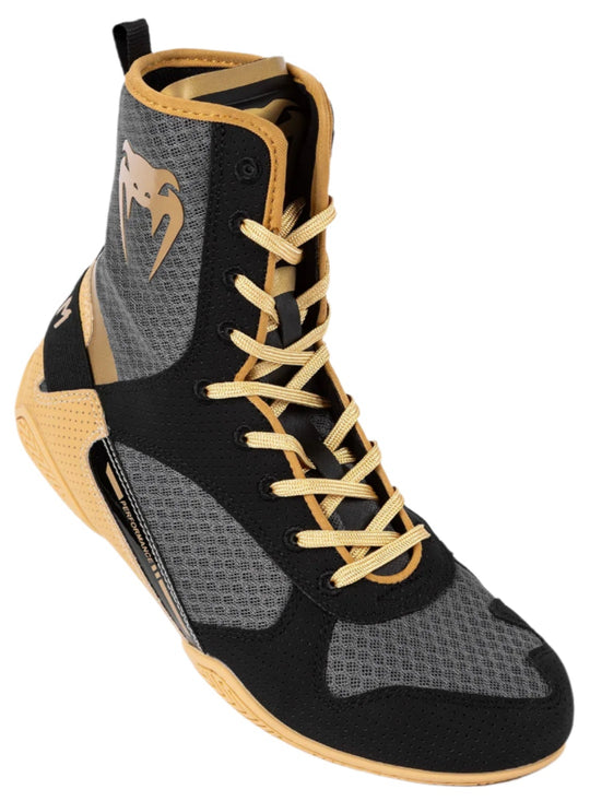 Venum Elite Boxing Shoes - Black/Beige