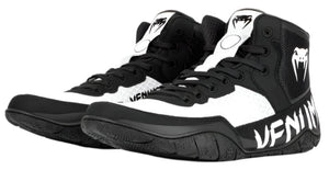 Venum Elite Wrestling Shoes - Black/White